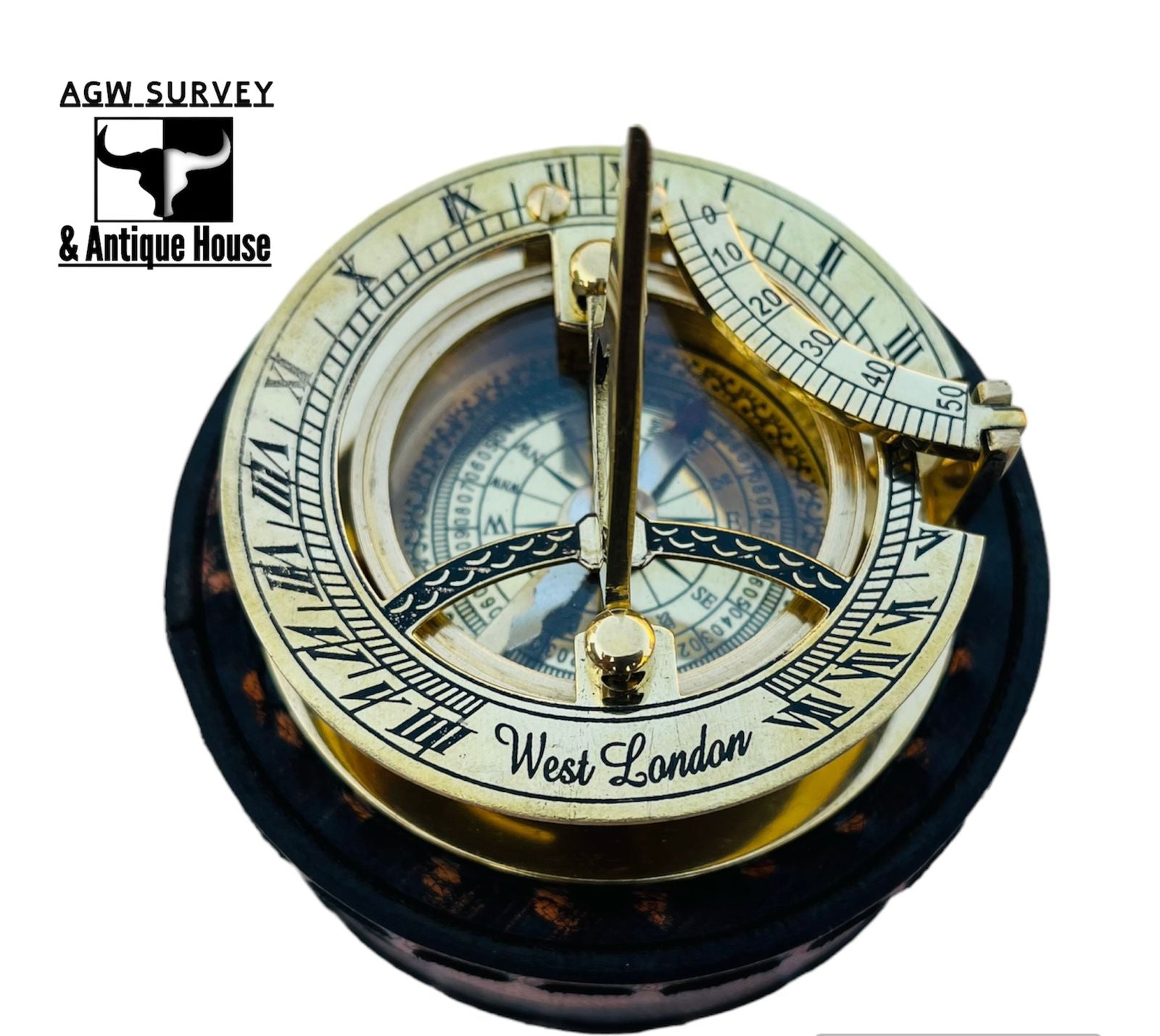 High-Precision Brass Compass – Durable Navigation Tool for Outdoor, Hiking, Camping & Map Reading