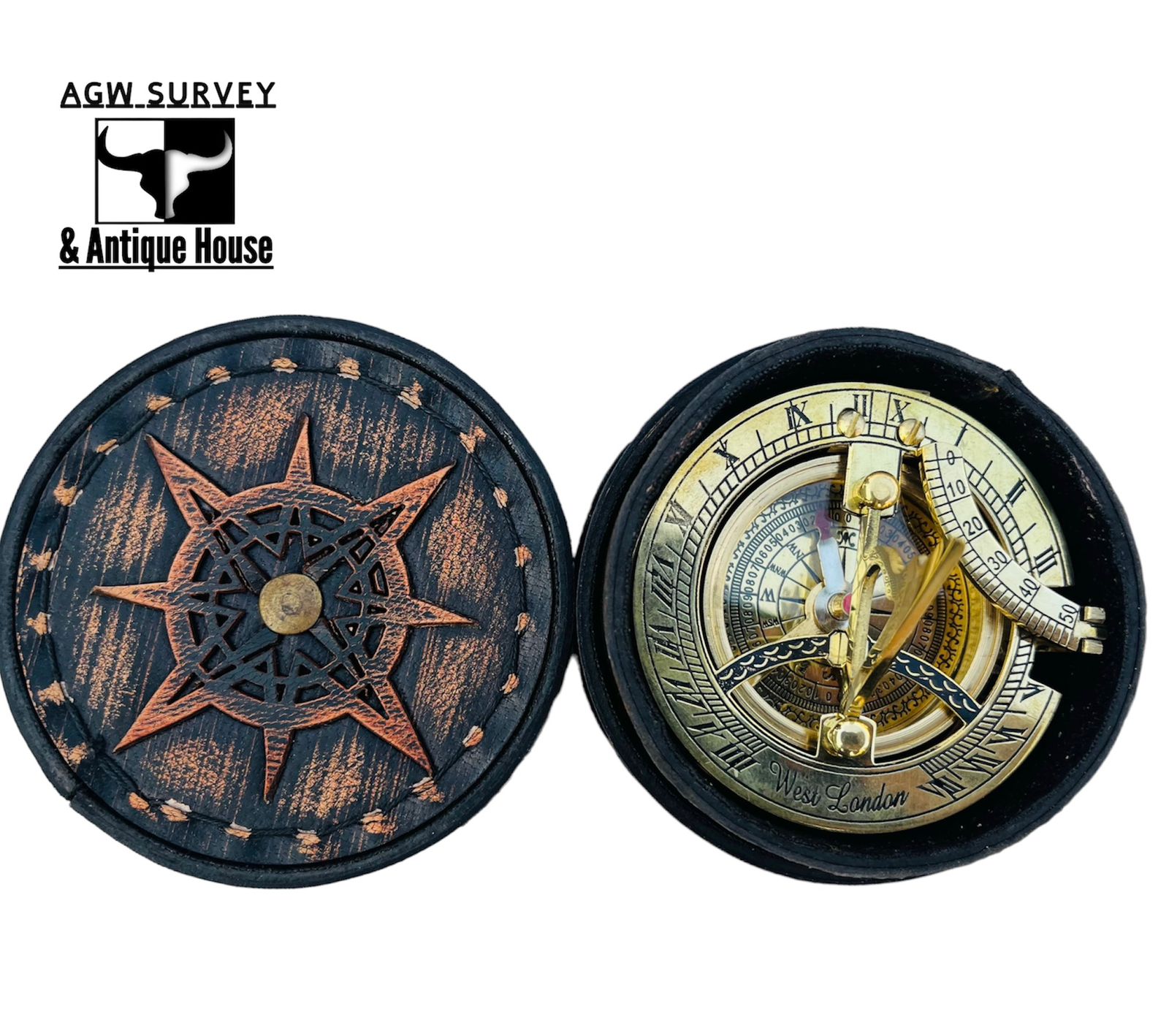 High-Precision Brass Compass – Durable Navigation Tool for Outdoor, Hiking, Camping & Map Reading