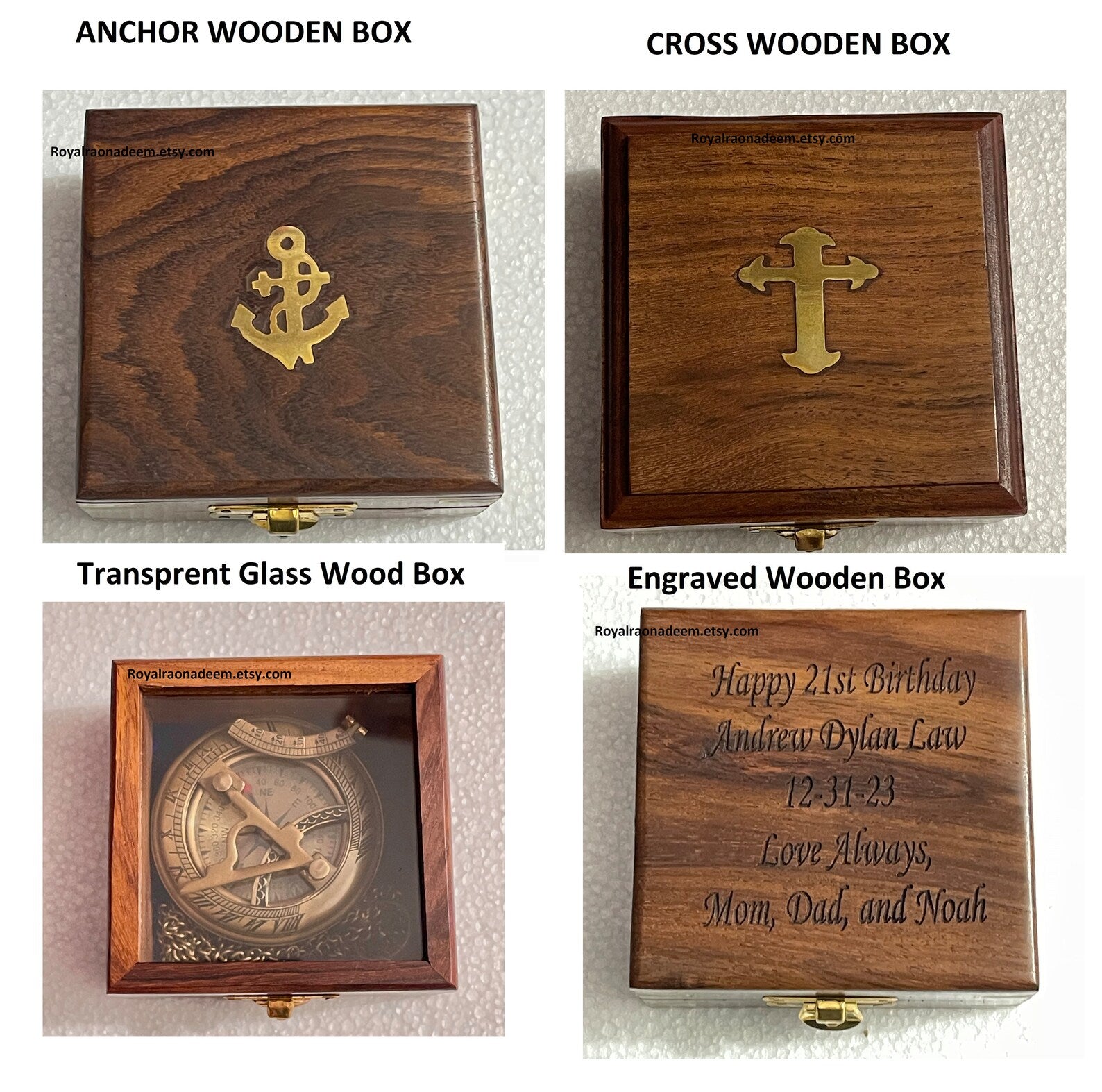 Personalized / Customized Sundial Compass, Engraved Working Compass, Christmas Gifts, Anniversary Gift, Compass For Husband, Valentines Day Gift, Couples