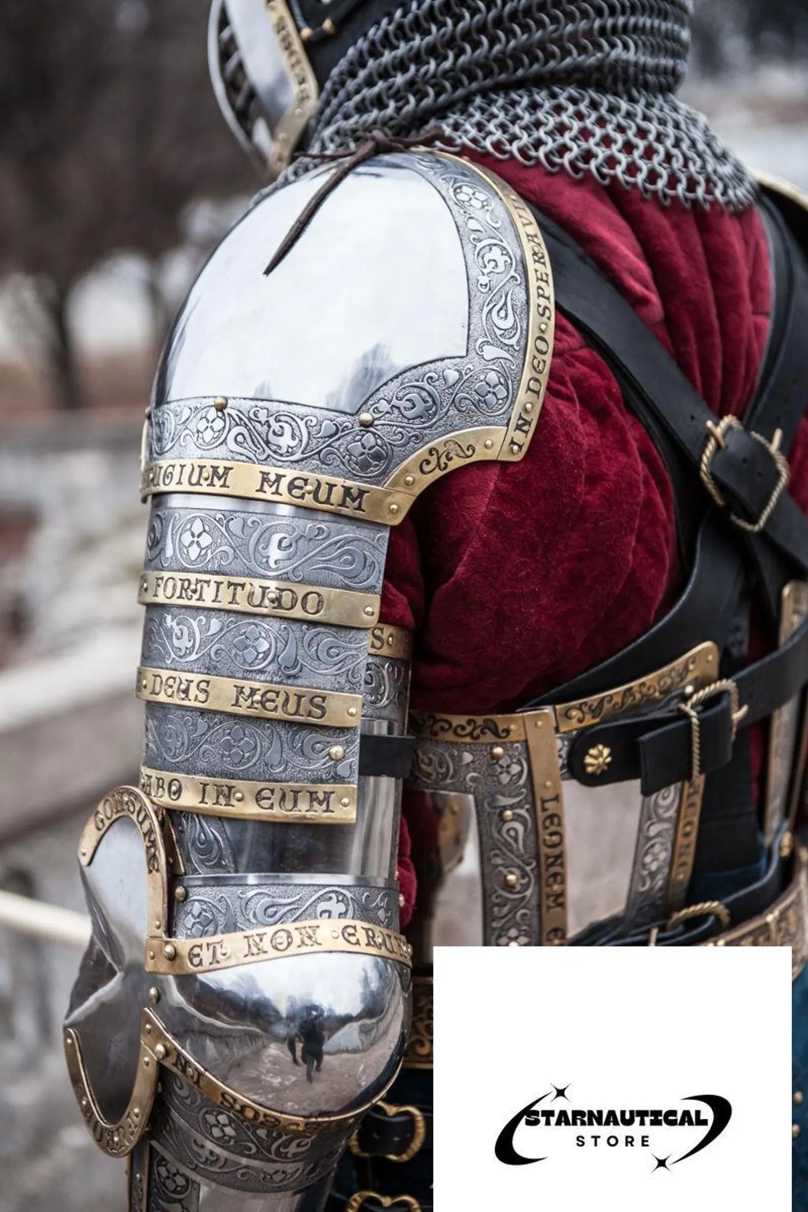 Armor Kit “The King's Guard” Armor Suit | Costume Armor | King’s Guard Steel Suit | Knight Halloween Churburg Full Body 14th Century Armor