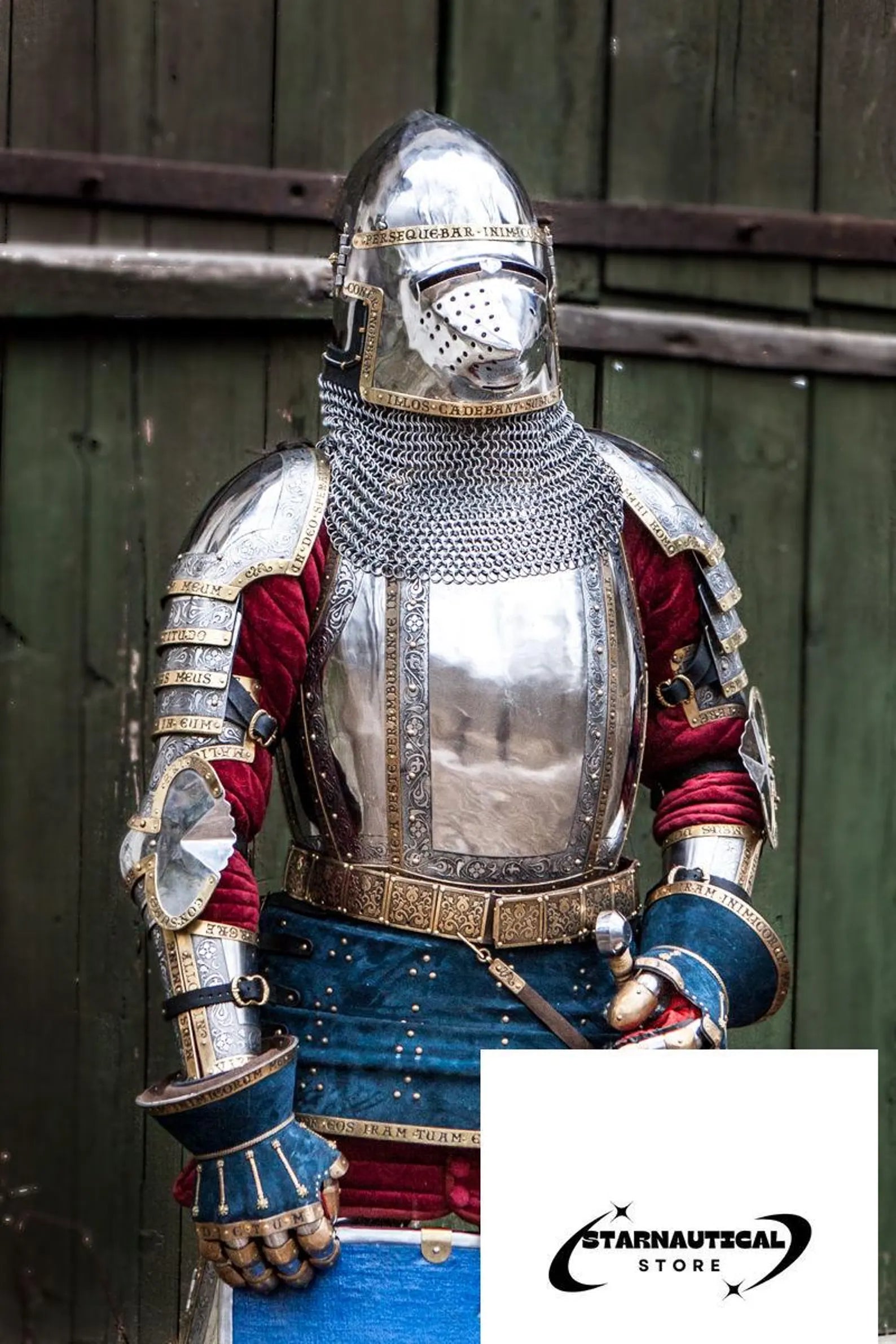 Armor Kit “The King's Guard” Armor Suit | Costume Armor | King’s Guard Steel Suit | Knight Halloween Churburg Full Body 14th Century Armor