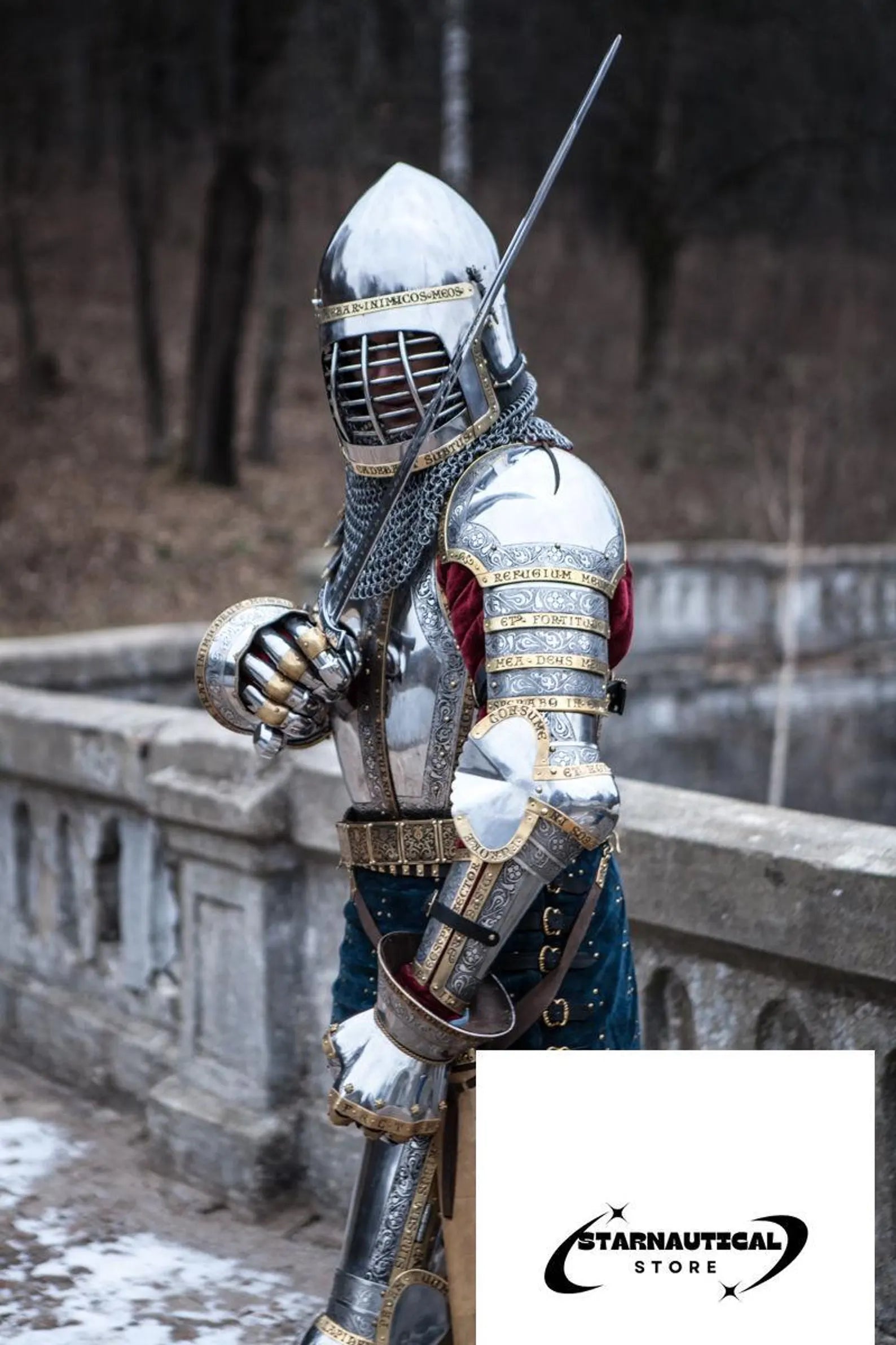 Armor Kit “The King's Guard” Armor Suit | Costume Armor | King’s Guard Steel Suit | Knight Halloween Churburg Full Body 14th Century Armor